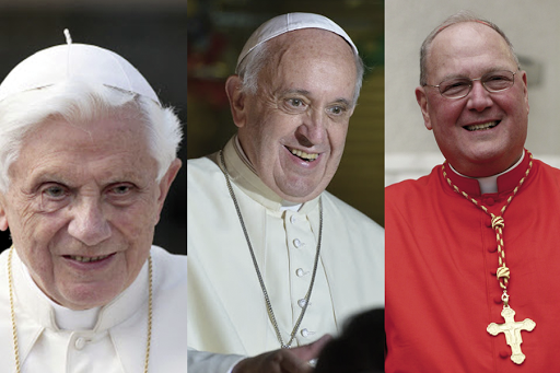 Pope Benedict, Francis and Timothy Dolan &#8211; es