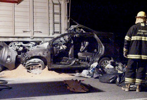 Crashed car of Emanuel Bergoglio &#8211; es