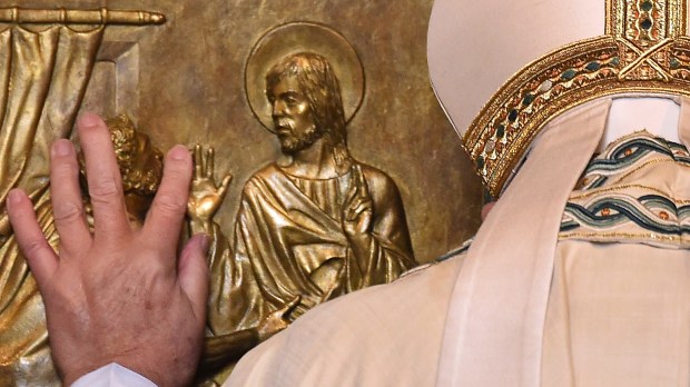 HERO ROME JUBILEE HOLY DOOR POPE VINCENZO PINTO : AFP AI
