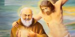 Padre Pío de Pietrelcina con Cristo