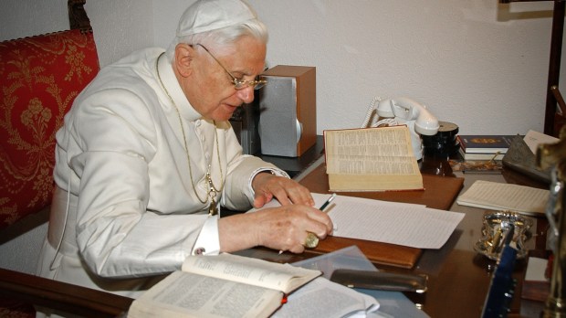 POPE BENEDICT,LIBRARY