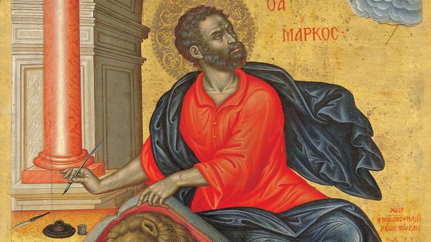 WEB3 ST MARK SAINT MARK EVANGELIST PAINTING Tzanes Emmanuel WikiMedia Commons