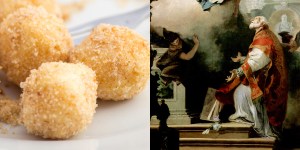 Albóndigas de queso y huevo para San Felipe Neri