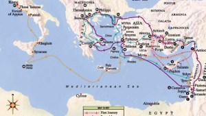 APOSTLE PAUL'S MISSIONS MAP