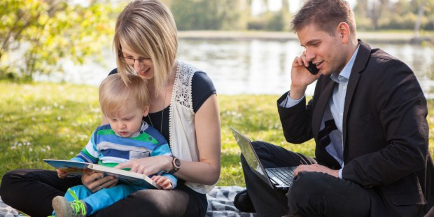 Work, Family, Parents, Child, Outside