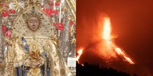 Donan parte del tesoro de la Virgen de las Nieves para los afectados por el volcán de La Palma