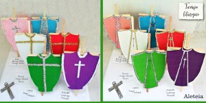 Manualidad para aprender los colores litúrgicos