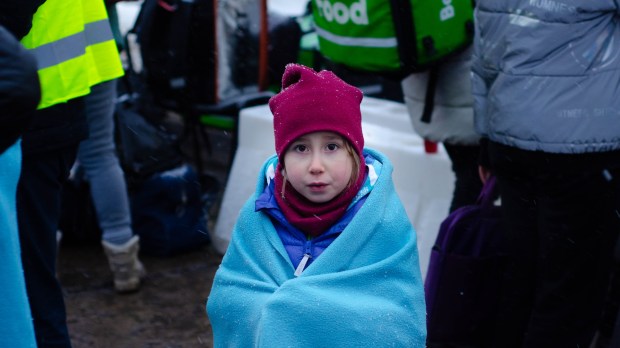 UKRAINE, CHILD, REFUGEE