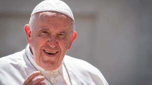 Pope Francis during his weekly general audience in St. Peter's square at the Vatican