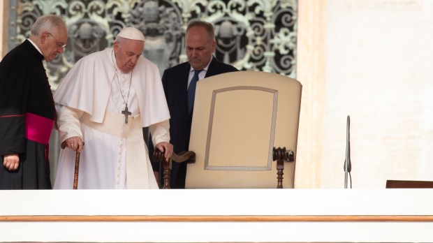 Pope Francis during his weekly general audience in saint peter's square - June 22 2022