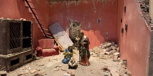 «Jesús llora»: La impactante representación del nacimiento en medio de la guerra