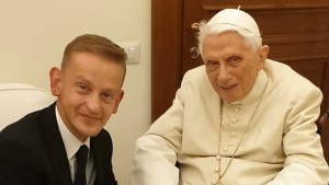 Grzegorz Polakiewicz z papieżem seniorem Benedyktem XVI
