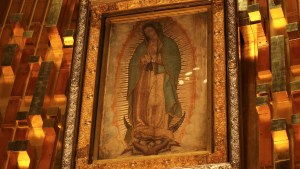 Imagem da Virgem de Guadalupe no México