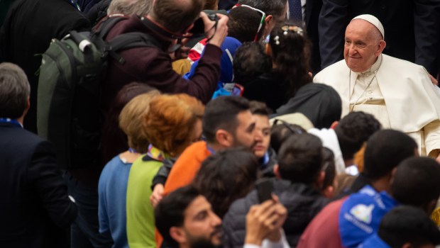 Papa Francisco audience to refugees who arrived under humanitarian corridors programme