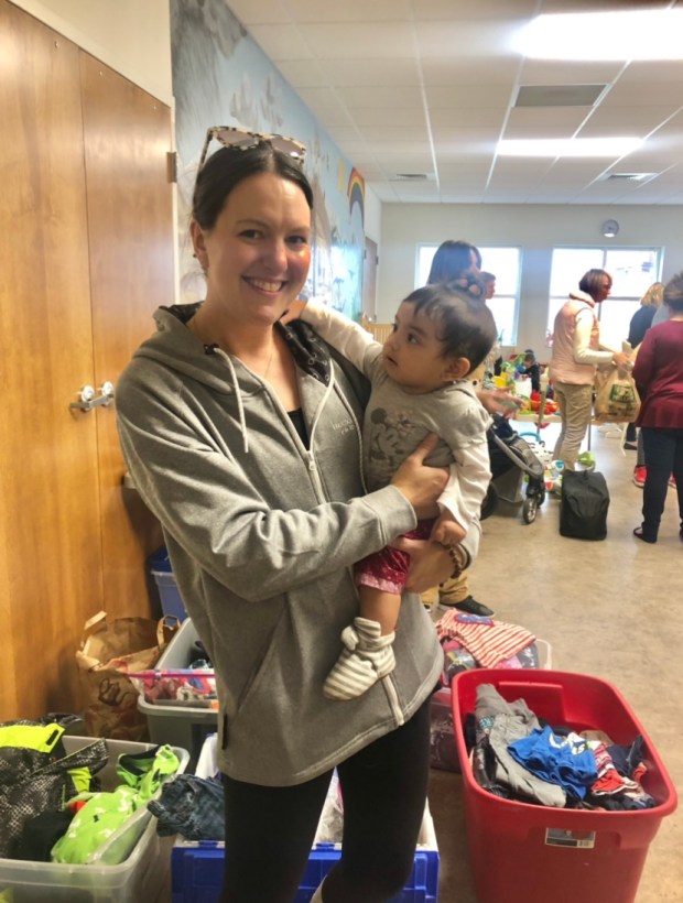 Melissa Scanlon with Walking with Moms in Need