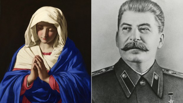Portrait-of-Soviet-statesman-Joseph-Stalin-c1930-The-Virgin-in-Prayer