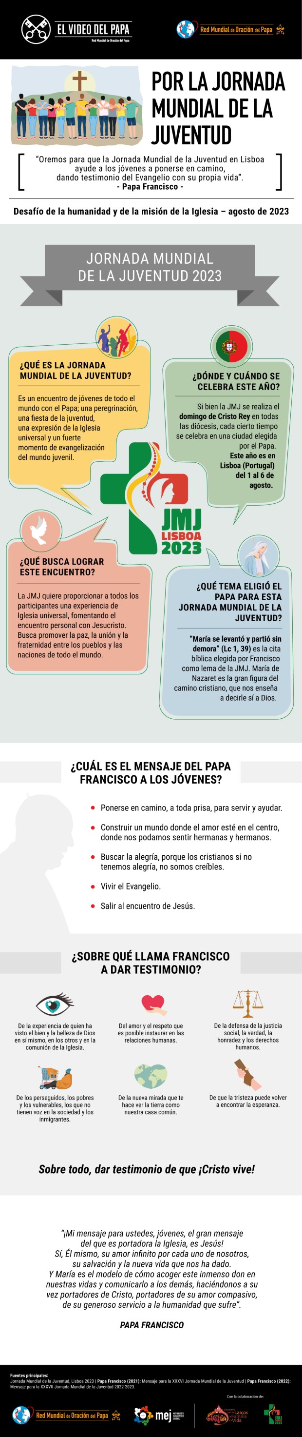 Video del Papa JMJ