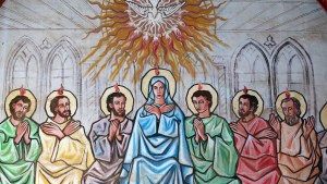 María y los apóstoles