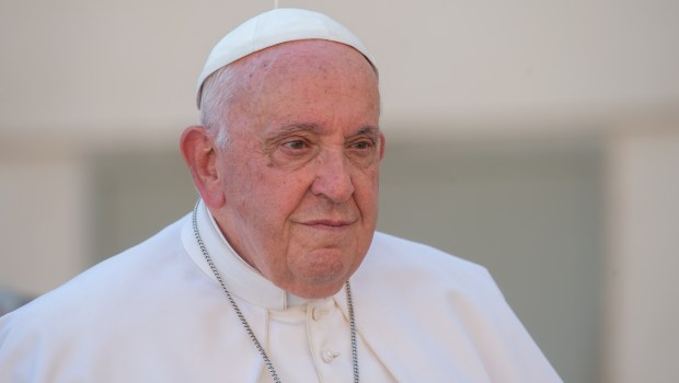 Pope Francis during his weekly general audience in St. Peter's square