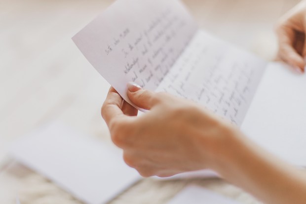 Carta escribir una carta sobre