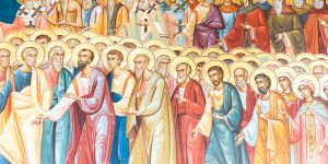 Oración a todos los Santos por el mundo que sufre guerras