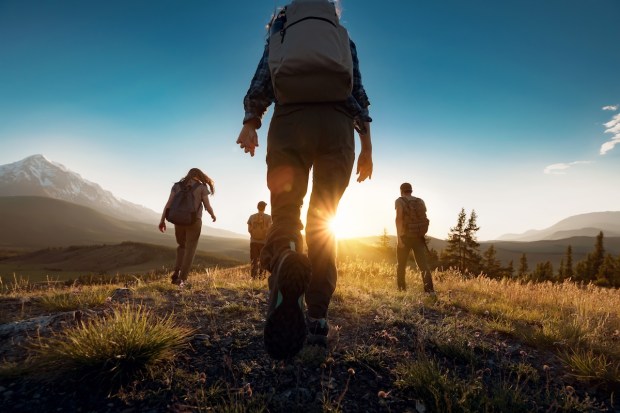 People walking