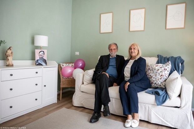 Inauguration of Chiara's House, an apartment dedicated to women with pathological pregnancies, in Rome on May 8, 2024.
