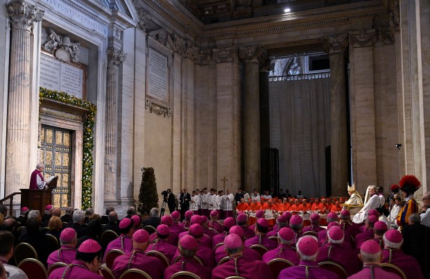 Pope-Francis-Vespers-prayer-Ascension-of-Jesus-Christ-holy-door-AFP