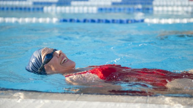 woman swimming